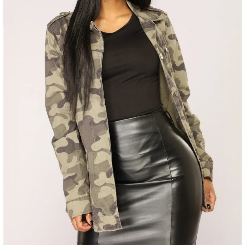 Fashion nova camo jacket